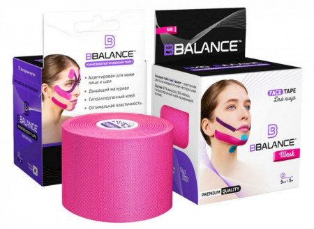 Banda Kinesio de mătase BB FACE TAPE™5 cm × 5 m (Coreea de Sud)