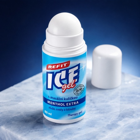 Refit Ice Gel Menthol Extra 80ml. Рол-он – Охлаждащ гел при болка - Img 2