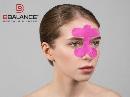 Bandă Kinesio pentru față BB FACE TAPE™ 2,5 cm × 10 m (Coreea de Sud) - Img 5
