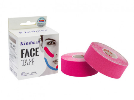 Bandă Kinesio pentru față Kindmax 2,5 cm * 10 m - Img 4