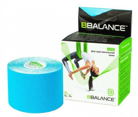 Bandă Kinesiologică pentru Piele Sensibilă BBTape LITE 5cm x 5m – Bandă Hipoalergenică din Bumbac pentru Copii, Față și Corp - Img 2