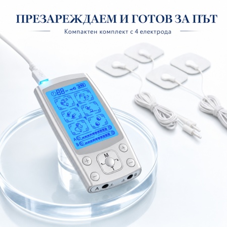 Electrostimulator Muscular TENS/EMS AresPro – 4 Canale, 24 Programe - Img 5