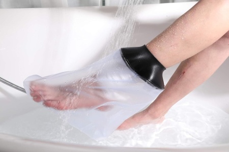 Protecție Impermeabilă Gips pentru Picior și Glezină (31 cm) – Husă Etanșă pentru Baie și Duș, Adulți - Img 4