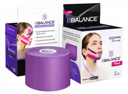 Banda Kinesio de mătase BB FACE TAPE™5 cm × 5 m (Coreea de Sud) - Img 4