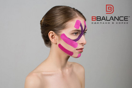 Bandă Kinesio pentru față BB FACE TAPE™ 2,5 cm × 10 m (Coreea de Sud) - Img 6