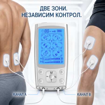 Electrostimulator Muscular TENS/EMS AresPro – 4 Canale, 24 Programe - Img 2