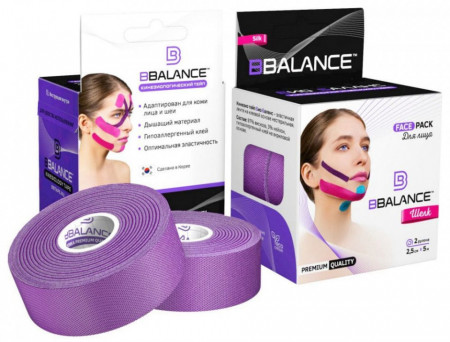 Banda Kinesio de mătase BB FACE TAPE™ 2,5 cm × 10 m (Coreea de Sud) - Img 2