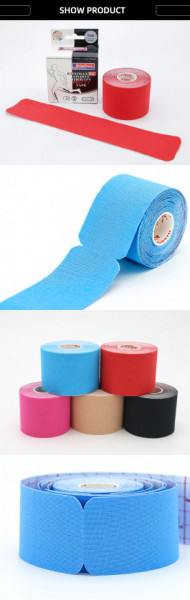 Bandă Kinesiologică Pre-Tăiată Kindmax PRE-CUT – Set 20 Benzi x 25cm, Bandă Elastică Premium din Bumbac cu Colțuri Rotunjite - Img 2