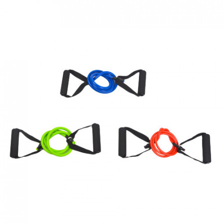 Set 3 Benzi Elastice de Antrenament cu Mânere – Elastice Profesionale din Latex pentru Fitness, Pilates și Kinetoterapie - Img 2