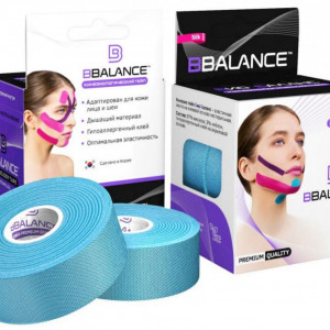 Banda Kinesio de mătase BB FACE TAPE™ 2,5 cm × 10 m (Coreea de Sud) - Img 3
