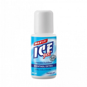 Refit Ice Gel Menthol Extra 80ml. Roll-on – gel răcoritor pentru dureri foarte puternice cu efect imediat și de lungă durată de la renumitul Karlovy Vary