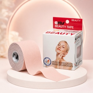 Корейски Кинезио Тейп за Лице ARES BEAUTY GENTLE (5см/5м) – За Чувствителна Кожа и Лифтинг
