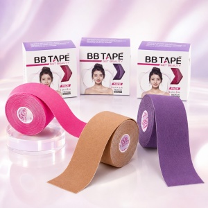 Корейски Кинезио Тейп за Лице BBTAPE (5 см × 5 м) – Премиум Памучна Лента за Естествен Лифтинг - Img 3