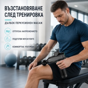 Професионален Перкусионен Масажен Пистолет AresPro XG04 - Img 2