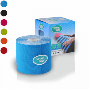 Bandă Kinesiologică pentru Animale VetkinTape® 6cm x 5m – Bandă Elastică Veterinară Premium pentru Recuperare Musculară și Articulară