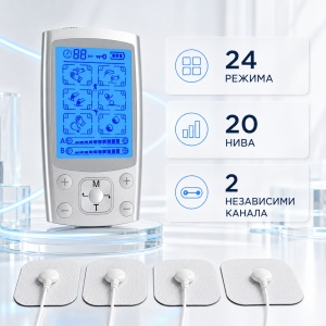 Electrostimulator Muscular TENS/EMS AresPro – 4 Canale, 24 Programe - Img 3