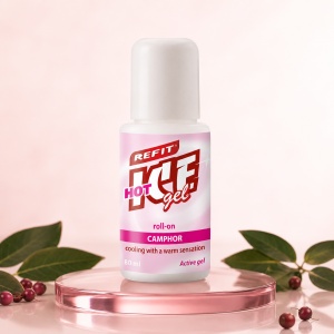 Загряващ и охлаждащ гел рол-он Refit Ice Gel Camphor & Methyl Salicylate – 80 ml