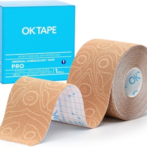 Кинезио тейп лента OK TAPE PRO 5см х 5м, телесен
