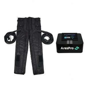 Aparat de presoterapie și drenaj limfatic AresPro Airflow Professional IR Heating Twin Black Edition