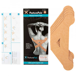 Benzi Biomecanice pentru Corectarea Posturii Posture Pals X Dynamic Tape (5 bucăți) – Benzi Elastice Gata Tăiate pentru Spate și Umeri