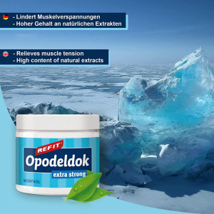 Balsam Refit Opodeldok Extra Strong 500 ml - extrem de puternic pentru spate, muschi si articulatii - Img 2