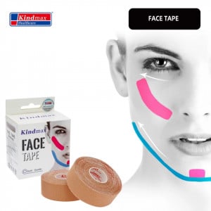 Bandă Kinesio pentru față Kindmax 2,5 cm * 10 m