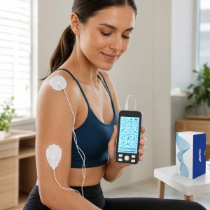 Electrostimulator Muscular TENS/EMS AresPro – 4 Canale, 24 Programe - Img 2