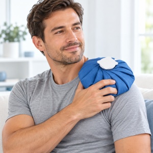 Geantă Gheață Kindmax Ice Bag 23cm – Pungă Textilă Crioterapie