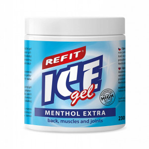 Refit Ice Gel Menthol Extra 230 ml. – охлаждащ гел при много силна болка с незабавен и дълготраен ефект от световноизвестния Карлови Вари