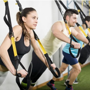 Sistem de Antrenament prin Suspendare Suspension Trainer Pro Thysol® Xtreme Straps – Benzi Profesionale pentru Fitness, Crossfit și Kinetoterapie - Img 3