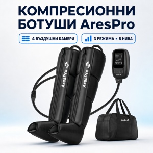 Sistem de Presoterapie și Recuperare a Picioarelor AresPro Air Compression – Aparat Profesional cu Compresie de Aer pentru Drenaj Limfatic și Sportivi