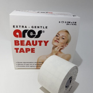 Корейски Кинезио Тейп за Лице Ares Beauty Tape (5 см х 5 м) – Премиум Естетичен Тейпинг - Img 2