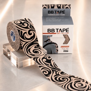 Banda Kinesio BBTape™ 5 cm × 5 m tatuaj corporal (Coreea de Sud) - Img 5