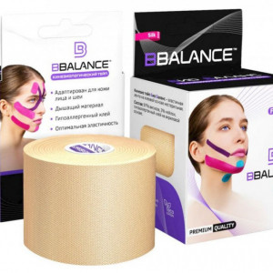 Banda Kinesio de mătase BB FACE TAPE™5 cm × 5 m (Coreea de Sud) - Img 2