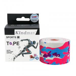 Banda Kinesio Kindmax camuflaj roz