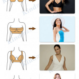Bandă pentru Bust Kindmax 5cm x 5m – Bandă de Lifting Invizibilă pentru Ridicarea, Susținerea și Modelarea Sânilor - Img 3