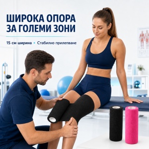 Bandaj Elastic Coeziv Kindmax LAP 15 cm – Bandaj Autoadeziv - Img 4