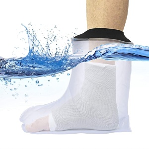 Protecție Impermeabilă Gips pentru Picior și Glezină (31 cm) – Husă Etanșă pentru Baie și Duș, Adulți - Img 2