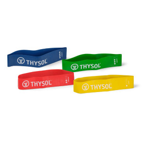 Set 4 Mini Benzi Elastice de Rezistență Mini Resistance Bands – Elastice Profesionale pentru Fitness, Pilates și Kinetoterapie