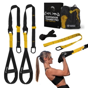 Sistem de Antrenament prin Suspendare Suspension Trainer Pro Thysol® Xtreme Straps – Benzi Profesionale pentru Fitness, Crossfit și Kinetoterapie