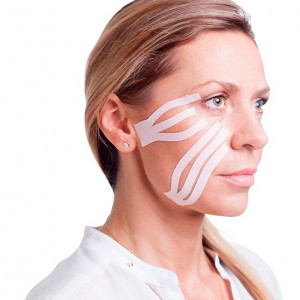 Корейски Кинезио Тейп за Лице Ares Beauty Tape (5 см х 5 м) – Премиум Естетичен Тейпинг - Img 3