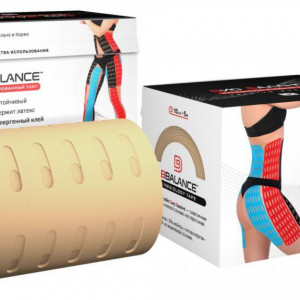 Banda Kinesio BB LYMPH TAPE™ 10 cm × 5 m carne (Coreea de Sud)