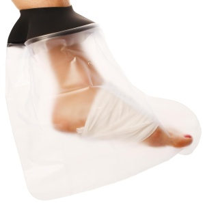 Protecție Impermeabilă Gips pentru Picior și Glezină (31 cm) – Husă Etanșă pentru Baie și Duș, Adulți - Img 3
