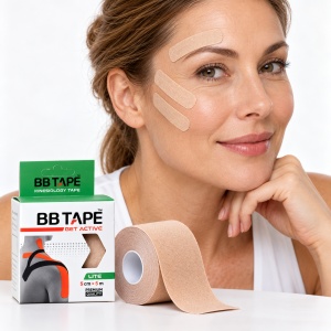 Кинезио Тейп за Чувствителна Кожа BBTape LITE (5см х 5м) – Хипоалергенна Лента за Деца, Лице и Тяло - Img 4