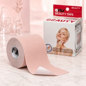 Корейски Кинезио Тейп за Лице ARES BEAUTY GENTLE (5см/5м) – За Чувствителна Кожа и Лифтинг - Img 6