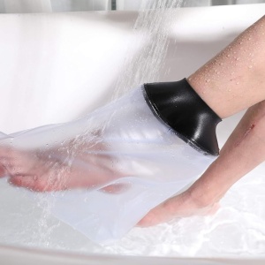 Protecție Impermeabilă Gips pentru Picior și Glezină (31 cm) – Husă Etanșă pentru Baie și Duș, Adulți - Img 4
