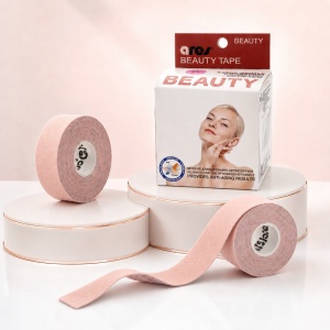 Bandă Kinesiologică Facială Ares Beauty Tape 2.5cm x 10m – Bandă Premium Coreeană pentru Lifting, Riduri și Estetică Facială