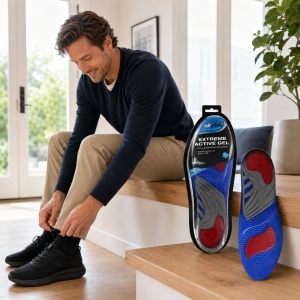 Branțuri de Amortizare pentru Susținerea Arcului Airplus (Mărime 42-46) – Branțuri Ortopedice Premium din Gel pentru Bărbați, Pantofi de Lucru și Sport - Img 3