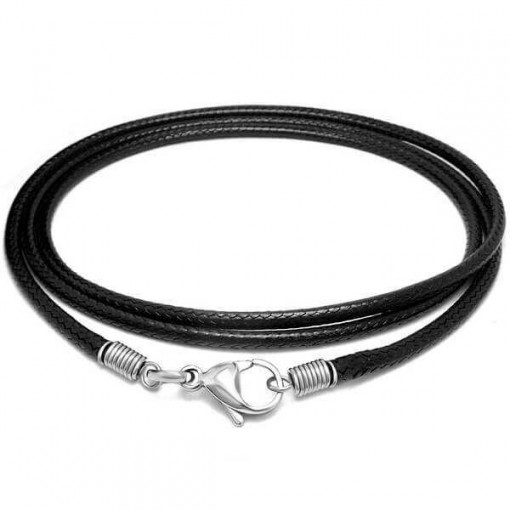 Lantisor negru din piele