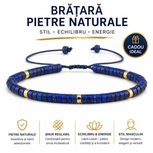 Brățară subțire cu lapis lazuli